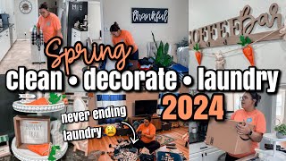 Spring Clean + Decorate 2024 | Tons of Laundry | Busy Mom Get It All Done by Boss Mom Hustle 3,372 views 2 months ago 31 minutes