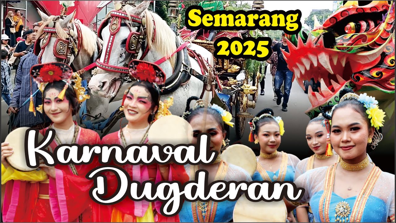 KARNAVAL DUGDERAN KOTA SEMARANG RIBUAN PENONTON MEMADATI SEPANJANG JALAN  KOTA SEMARANG