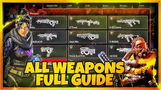 Apex Legends All Weapons and supplies Full guide for beginners #apexlegends