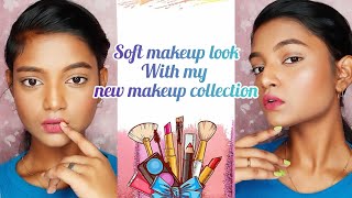 || Soft makeup look with my new makeup collection || -Infinity Khushi screenshot 4