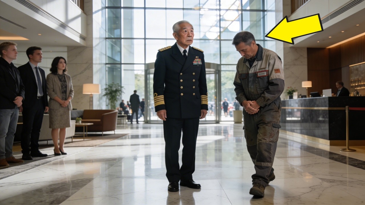 Alle schweigen – dann spricht der Hausmeister den Admiral auf Japanisch an