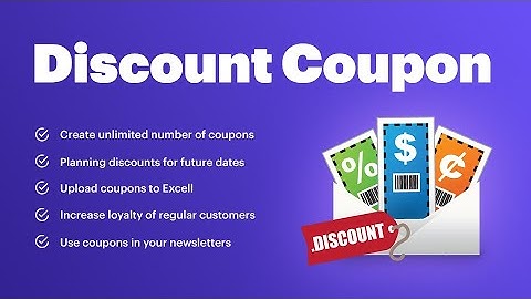 PrestaShop Discount Coupon Generator - Add promotions and offers for your customers (v. 1.6-1.7)