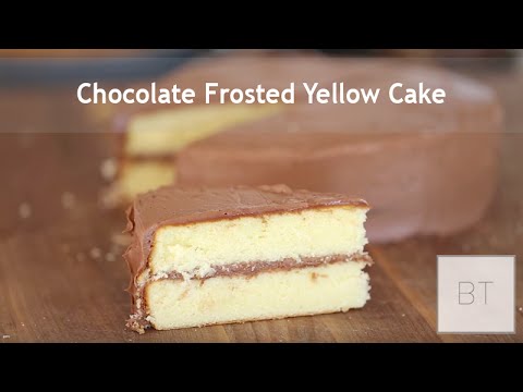 Chocolate Frosted Yellow Cake