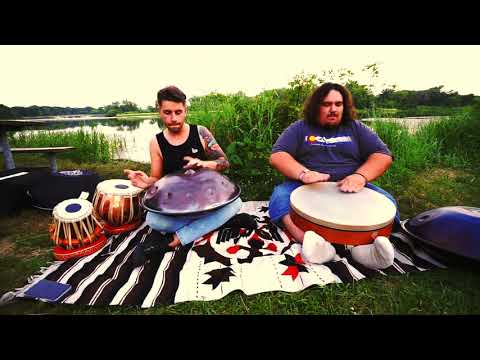 The Handpan Project - Ted Munyer and Maxwell Johnson improv with Handpan and Frame Drum  