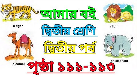 Amar Boi|Class 2|Part 2|Page 111-113|আমার বই|দ্বিতীয় শ্রেণি|দ্বিতীয় পর্ব|পৃষ্ঠা ১১১-১১৩