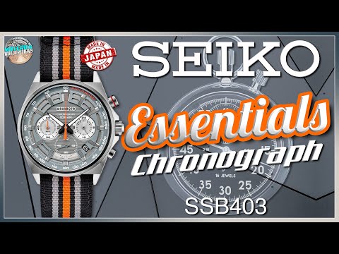 Head Turner! | Seiko Essentials Meca-Quartz 100m Chronograph SSB403 Unbox &  Review - YouTube