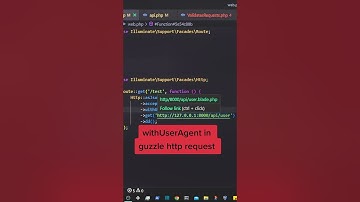 withUserAgent in guzzle http in Laravel #laravel  #webdevelopment #development #tricks #tips