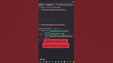 withUserAgent in guzzle http in Laravel #laravel  #webdevelopment #development #tricks #tips