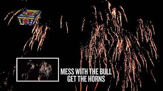 Mess With The Bull Get The Horns 500g from World Class - 48 Shots Fan Cake Horse Tail Brocades