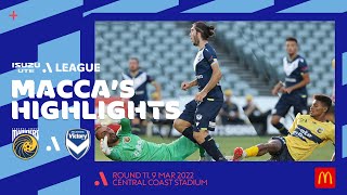 Central Coast Mariners v Melbourne Victory - Macca's® Extended Highlights | Isuzu UTE A-League