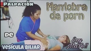 Maniobra de Pron (Palpación de vesícula biliar, parte 2)/ Soy MaFe ...