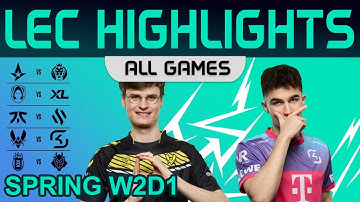 LEC Highlights Week2 Day1 LEC Spring 2023 All Games By Onivia