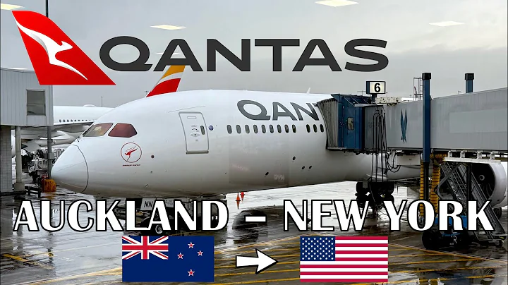 QANTAS Auckland - New York JFK | Boeing 787-9 Dreamliner | Economy Class | QF3 | FLIGHT REPORT 4K