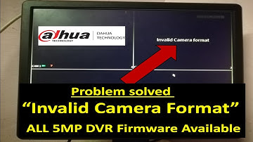 How to solve  Invalid Camera Format  in Dahua 5MP DVR in Tamil | Invalid camera video standard|Dahua