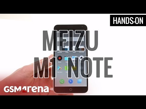 Meizu m1 note hands-on