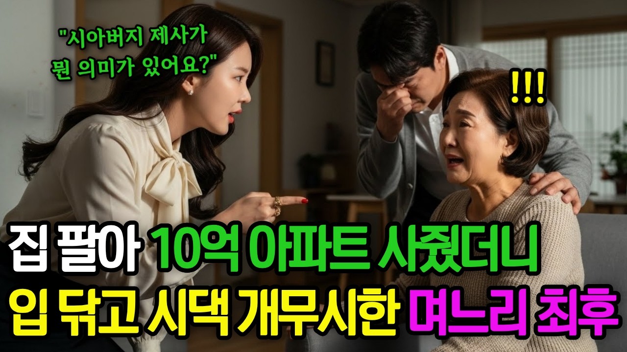 평생 모은 돈 다 줬더니 시아버지 제사도 안 온 며느리, 피눈물나게 복수해줬습니다  ㅣ노후사연ㅣ부모자식갈등ㅣ오디오북