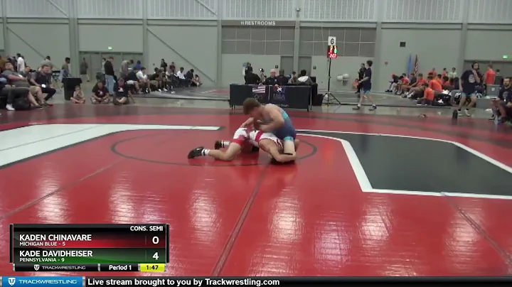 126 Lbs 4th Wrestleback (16 Team) - Cameron Chinavre, Michigan Blue Vs Kade Davidheiser, Pennsylva