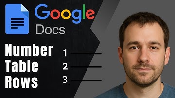 How to Number Rows in a Google Docs Table (2025 Easy Formatting Guide)
