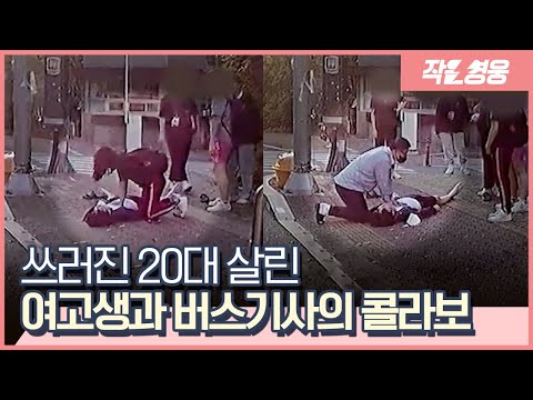 횡단보도에서 의식을 잃은 남자에게 연달아 심폐소생술한 두 영웅 [작은영웅]