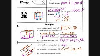 Geometry Topic 3 Day 1 Vocab