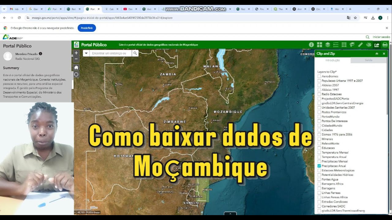 Como baixar dados GEOGRÁFICOS de Moçambique?