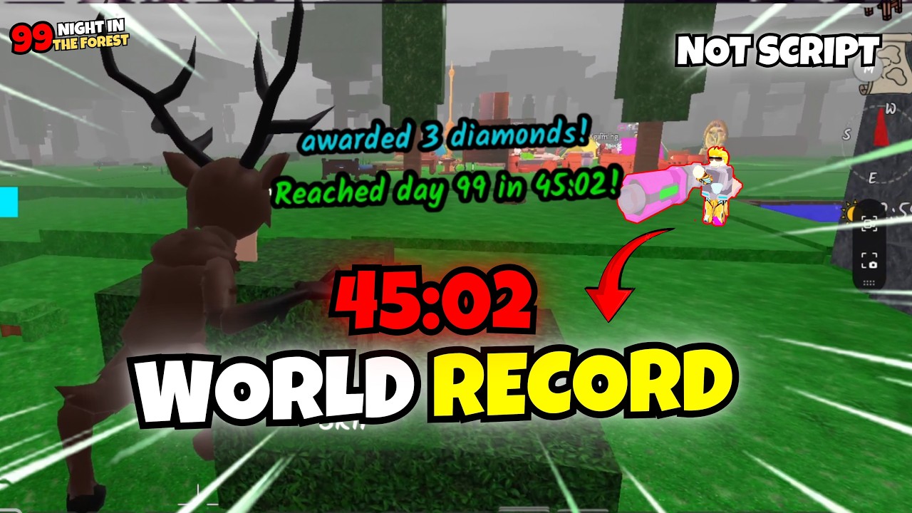 WORLD RECORD 45:02 We are 4 Players Speedrun | 99 Night in the Forest #99nightintheforest #roblox