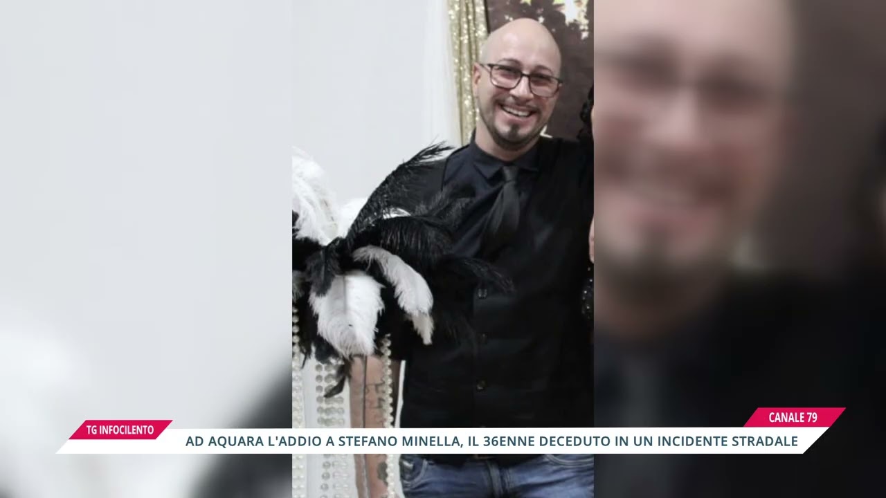 Aquara in lutto: domani l'ultimo saluto a Stefano Minella, il 36enne deceduto in un incidente