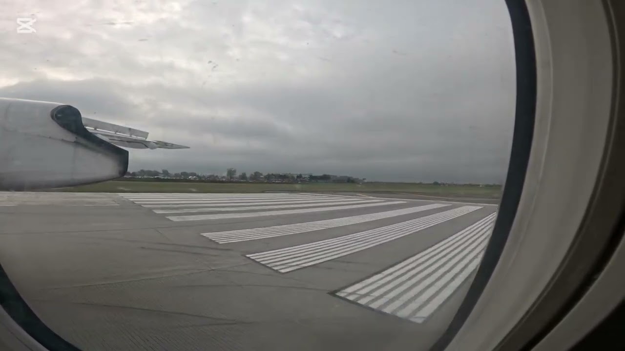 Dash 8-Q400 Pushback-Taxi-Takeoff