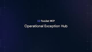 Build an Operational Exception Hub with @claude + ToolJet MCP!