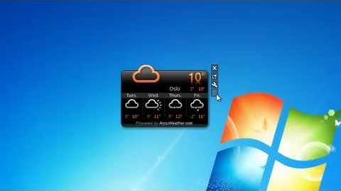 World Weather Windows 7 Gadget