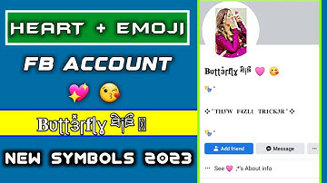 How To Create Emoji Name Fb Id 2023 | Emoji name facebook account 2023