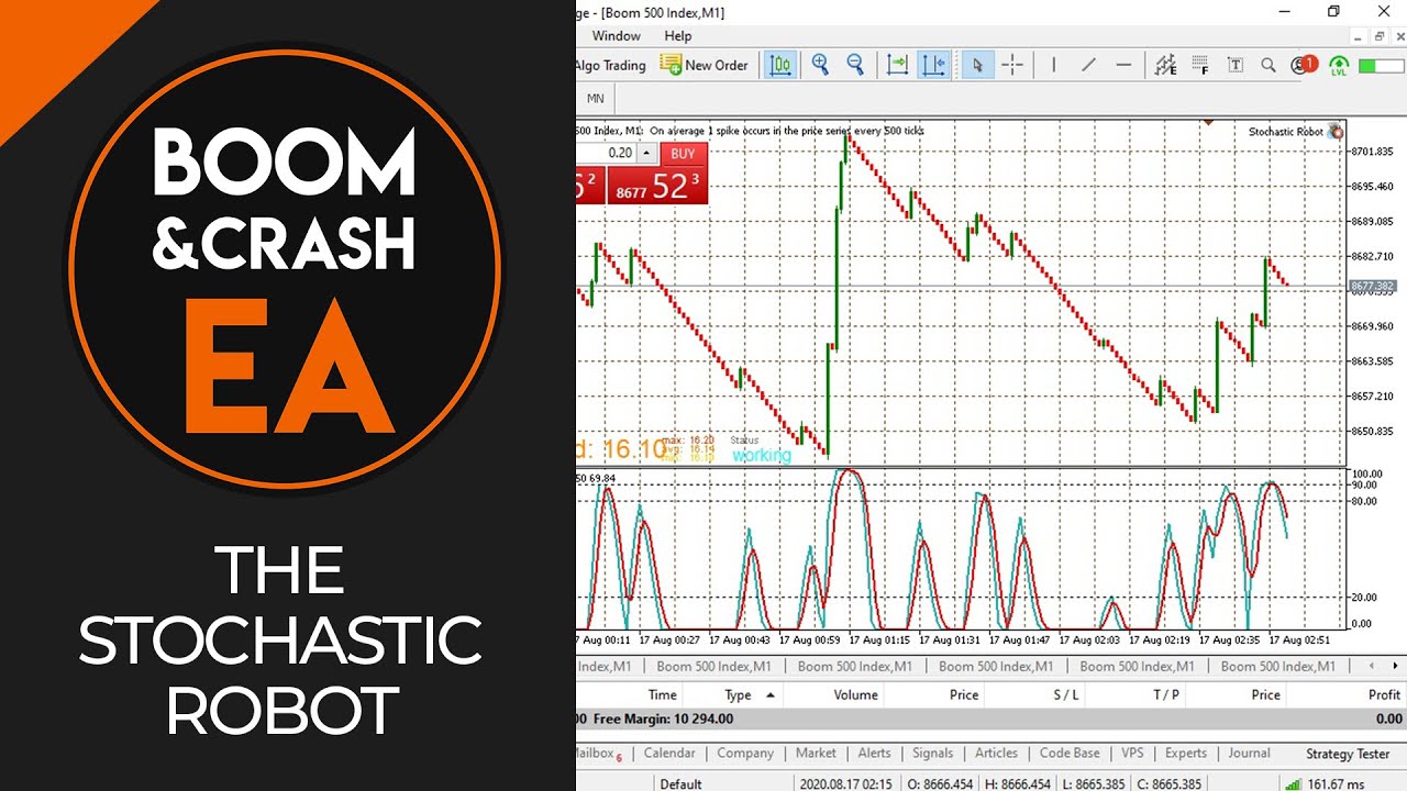 THE STOCHASTIC TRADING ROBOT | BOOM AND CRASH (français + español)