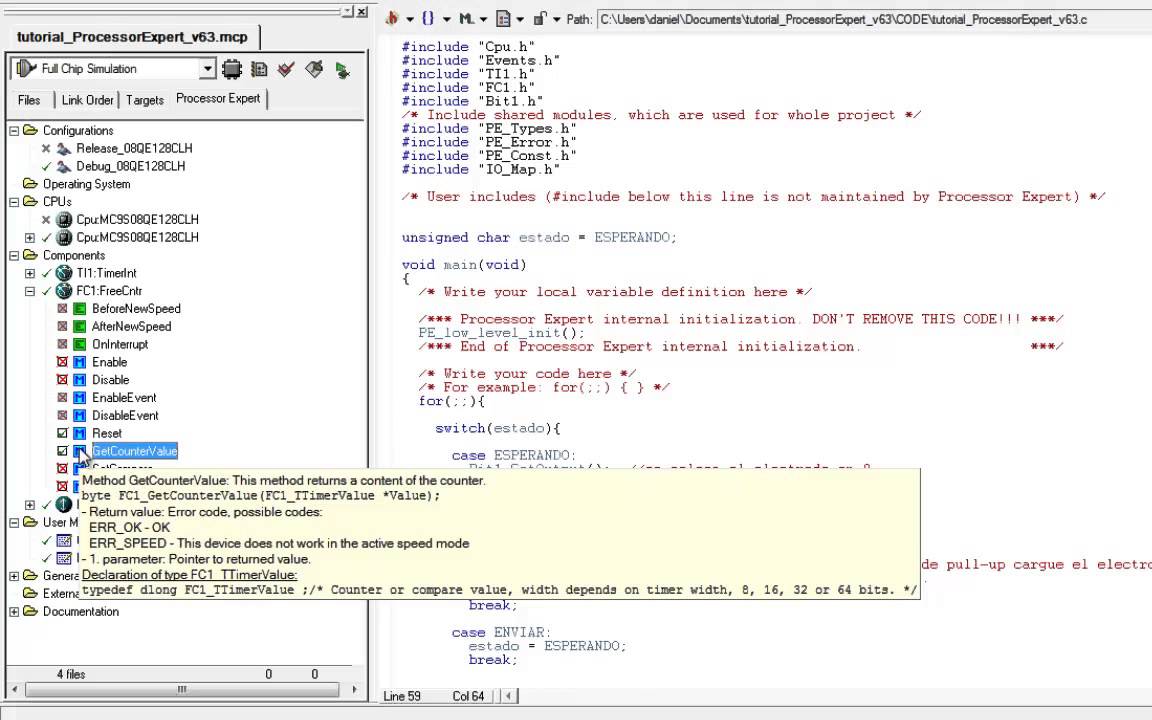 freescale codewarrior 6.3