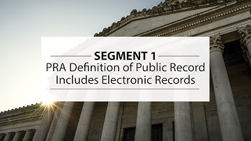 Electronic Records Training