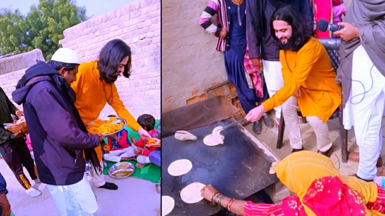 Rajasthan Punjab me Roti kaise banate hain bhuke ko khana khilana
