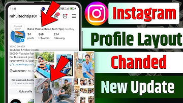Instagram Makes New Profile Bio Layout And Rectangular Grid Update|Instagram Profile New Layout Ui|