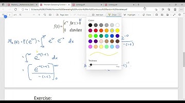 STA466: Moment Generating Function for Continuous Random Variables