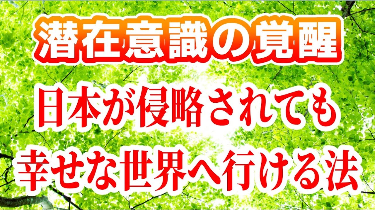 日本が侵略されても幸せな世界へ行ける法[潜在意識 覚醒 ブロック解除 書き換え方 引き寄せの法則 ハイヤーセルフ 波動 スピリチュアル パラレルワールド 悟り アセンション 魂 仮想現実 統合 方法