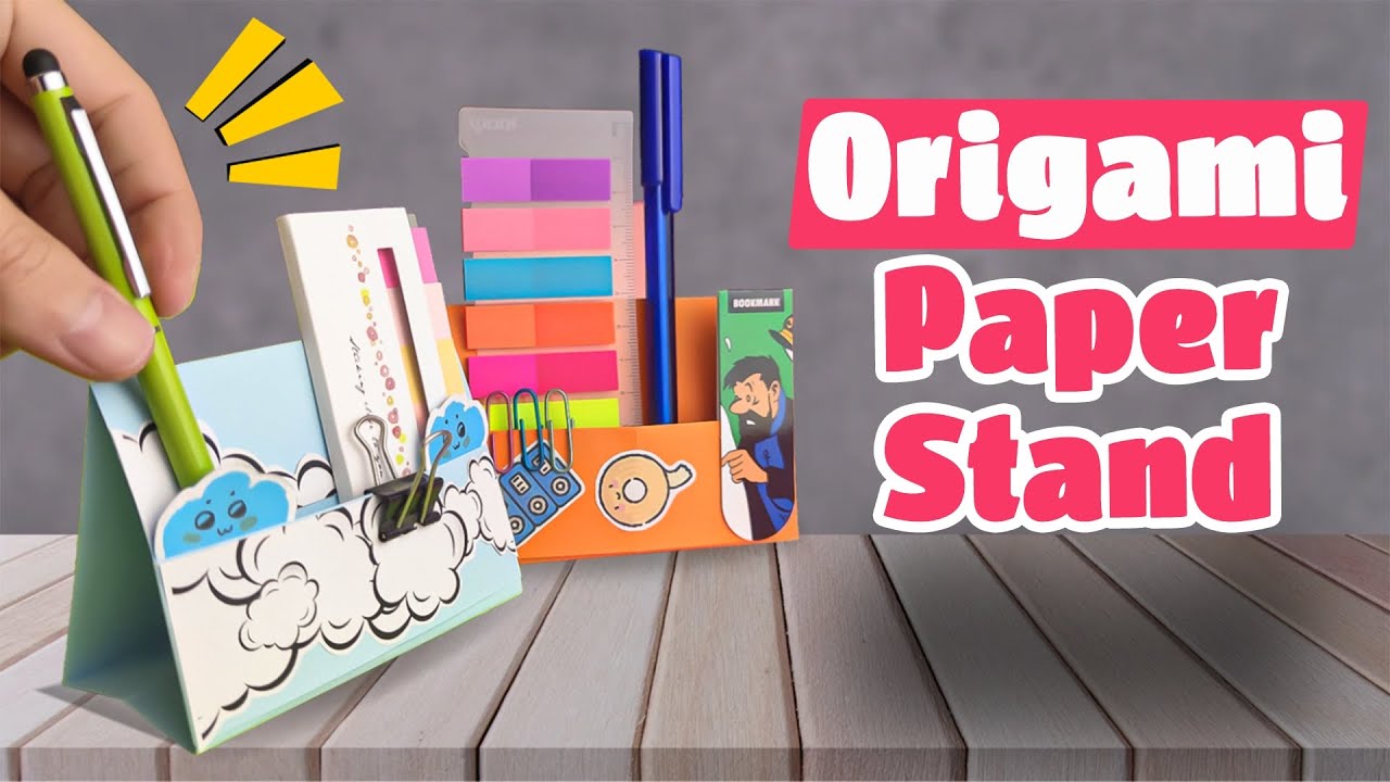 Want to Make an Attractive Paper Stand? Run this Origami || DIY Origami ...