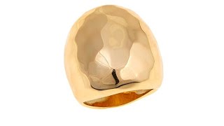 Bellezza Bronze Hammered Dome Ring screenshot 3