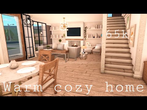Bloxburg | Warm Cozy Home 65k | House Build - YouTube