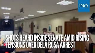 Shots heard inside Senate amid rising tensions over Dela Rosa arrest