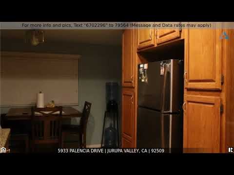 5933 Palencia Drive, Jurupa Valley, CA home video tour