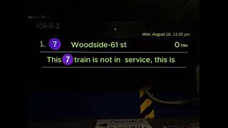 This 7 train Is Not In Service, This Is the Last Stop On This Train (arrival announcement)