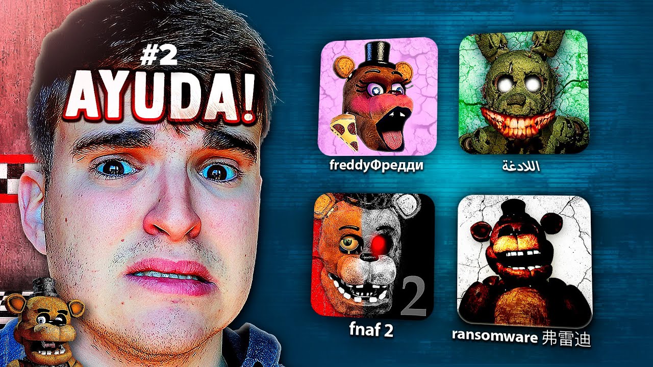 Probé 100 VIRUS de FNAF en mi CELULAR #2 💀