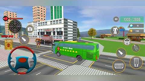 Army Bus Robot Transform Wars - Android Gameplay
