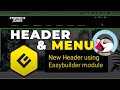 Create a HEADER and MENU from scratch with Easybuilder PrestaShop module