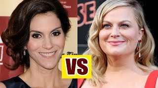 Jami gertz net worth, husband and home vs Amy poehler net worth, husband and home