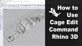How to Use "Cage Edit" Command in Rhino 3D Software #320 screenshot 4