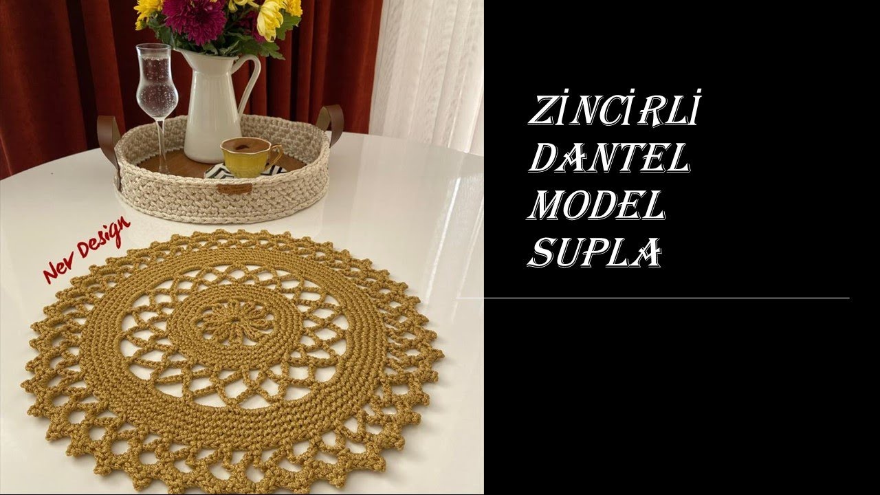 Zincirli Dantel Supla (Amerikan Servis)Yapımı Kolay Anlatım